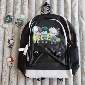 My Hero Academia Anime Character Backpack With Charging Ports NWOT